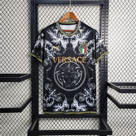 italia versace trikot|italy x versace black jersey.